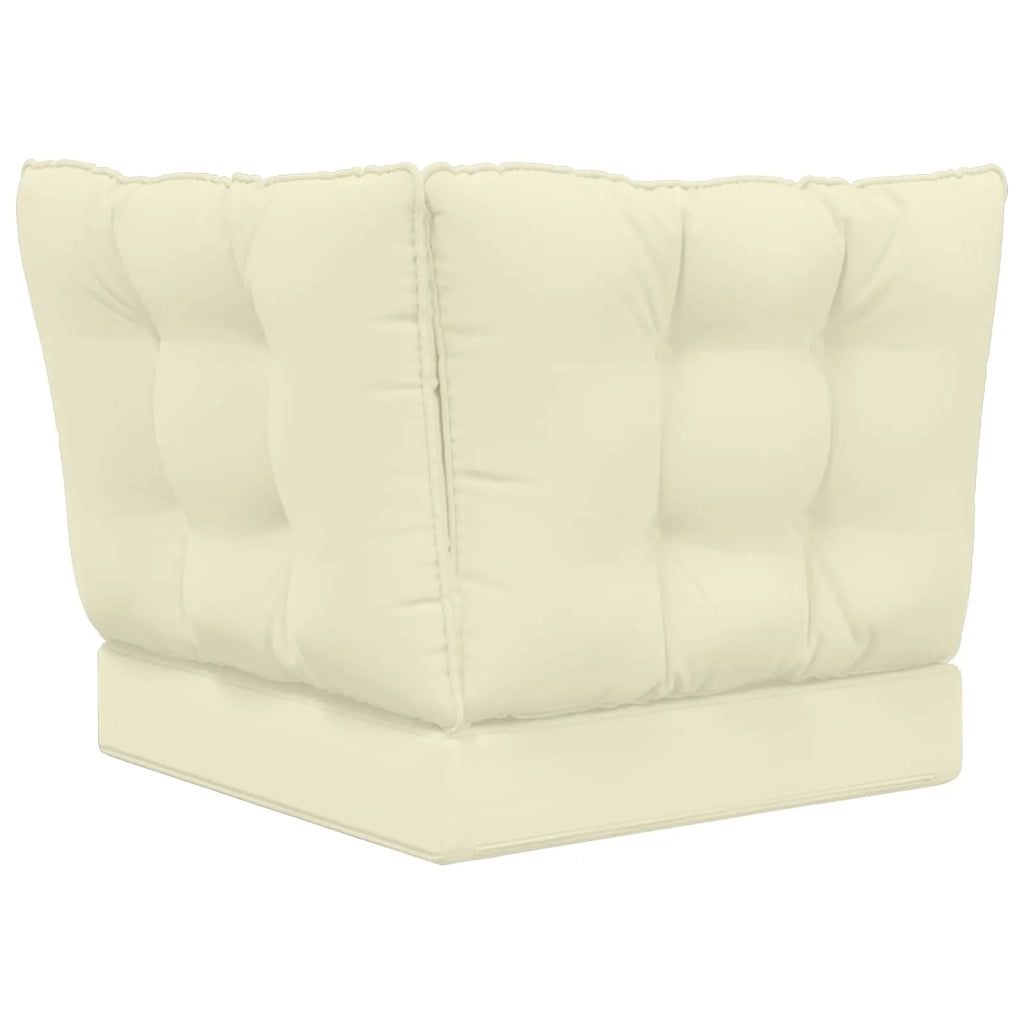 Cuscino per divano da esterno 3 pcs Crema Poliestere 900797