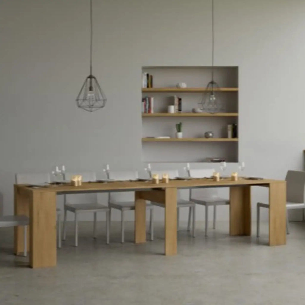Consolle allungabile 90x48/308 cm Basic quercia natura