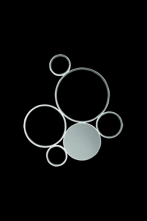PLAFONIERA POIS SILVER 4000k 5957lm 68w DIMMERABILE L.84CM