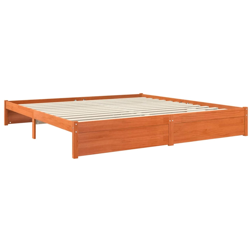 Struttura del letto Marrone cerato 200 x 200 cm