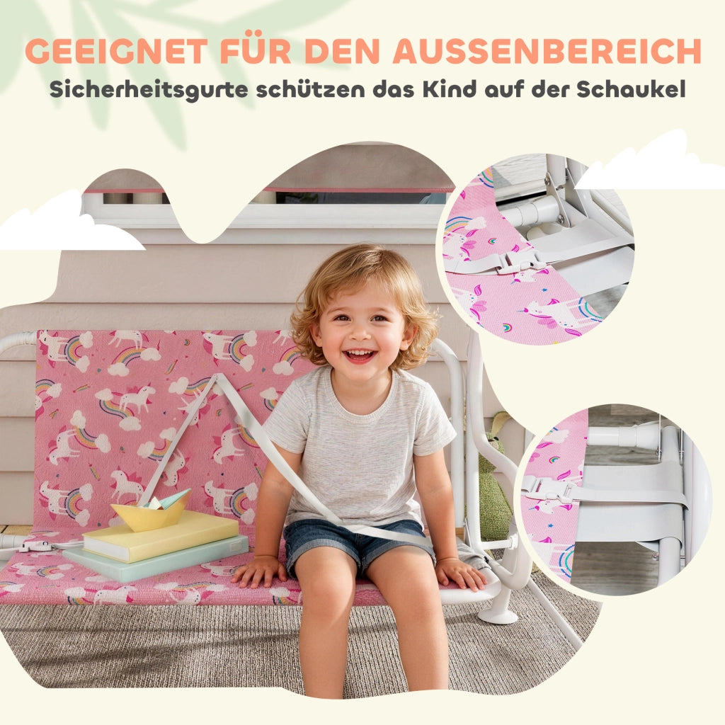 Altalena per bambini 2 posti ¨C Minimal ¨C rosa