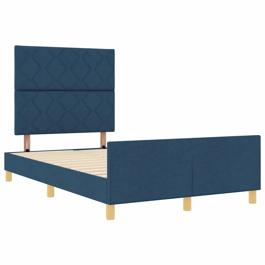 Struttura del letto con testiera Blu 120 x 200 cm Tessuto 3344801