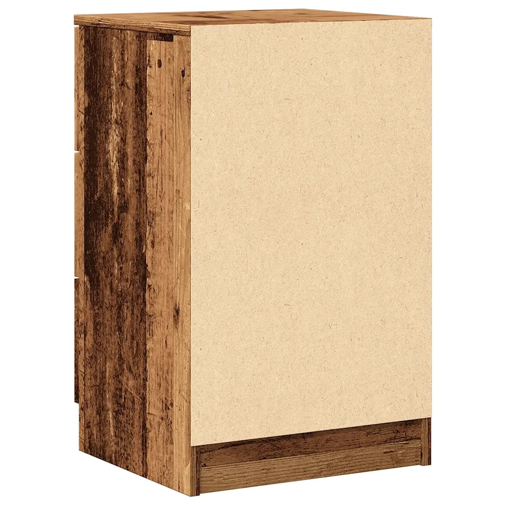 Comodino Legno Vecchio 40x36x65 cm in Legno Multistrato 856932