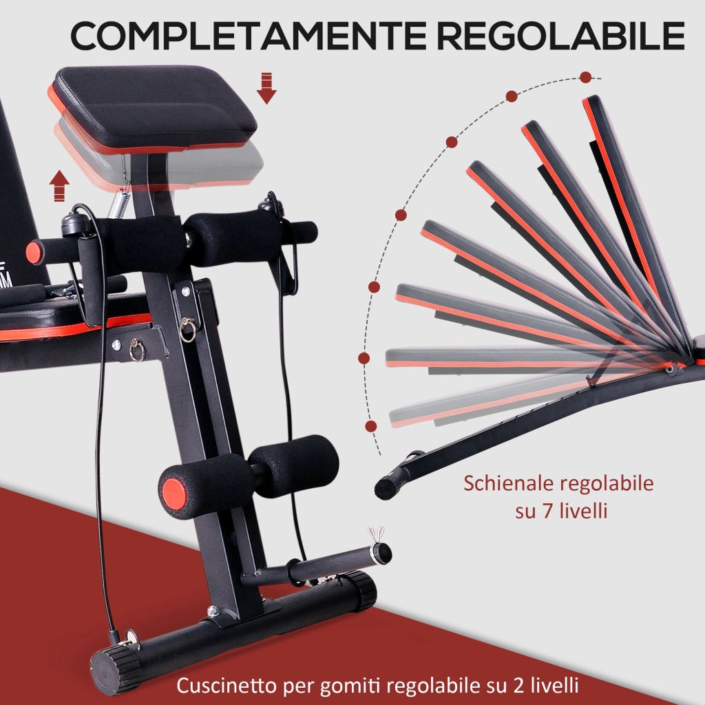 Panca Palestra Pieghevole ¨C Minimal ¨C Rosso