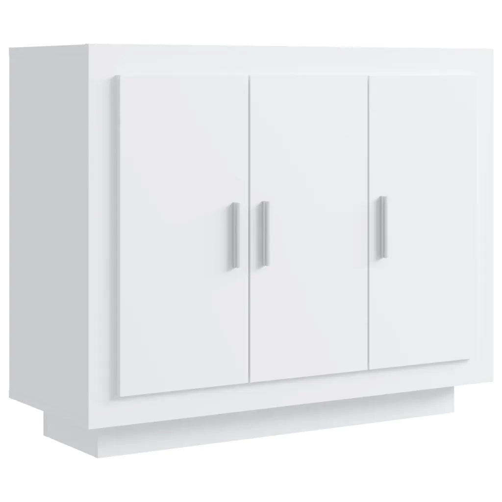 Credenza-Buffet-Armadio da cucina Bianca 92x35x75 cm in Legno Multistrato