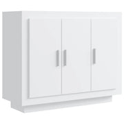 Credenza-Buffet-Armadio da cucina Bianca 92x35x75 cm in Legno Multistrato