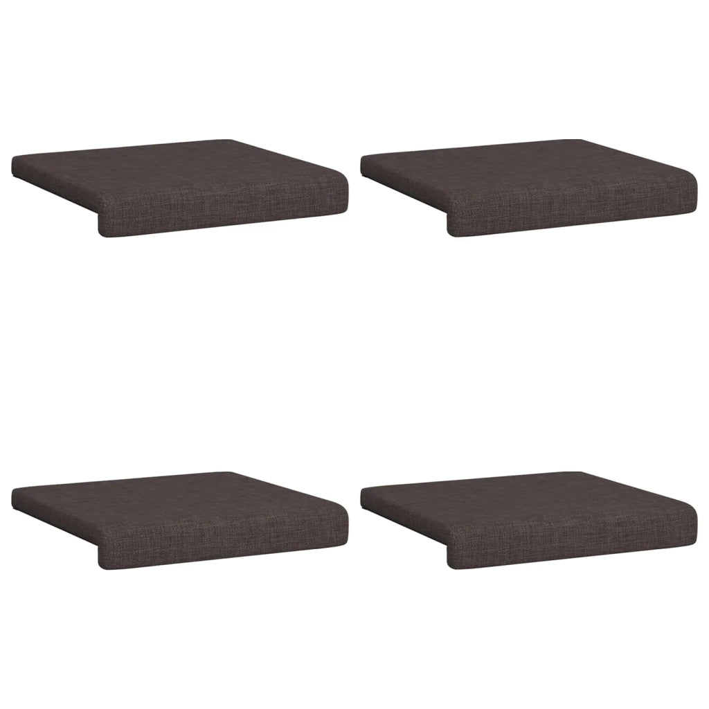 Cuscino per panchina 4 pcs Tessuto Marrone Scuro 42043089
