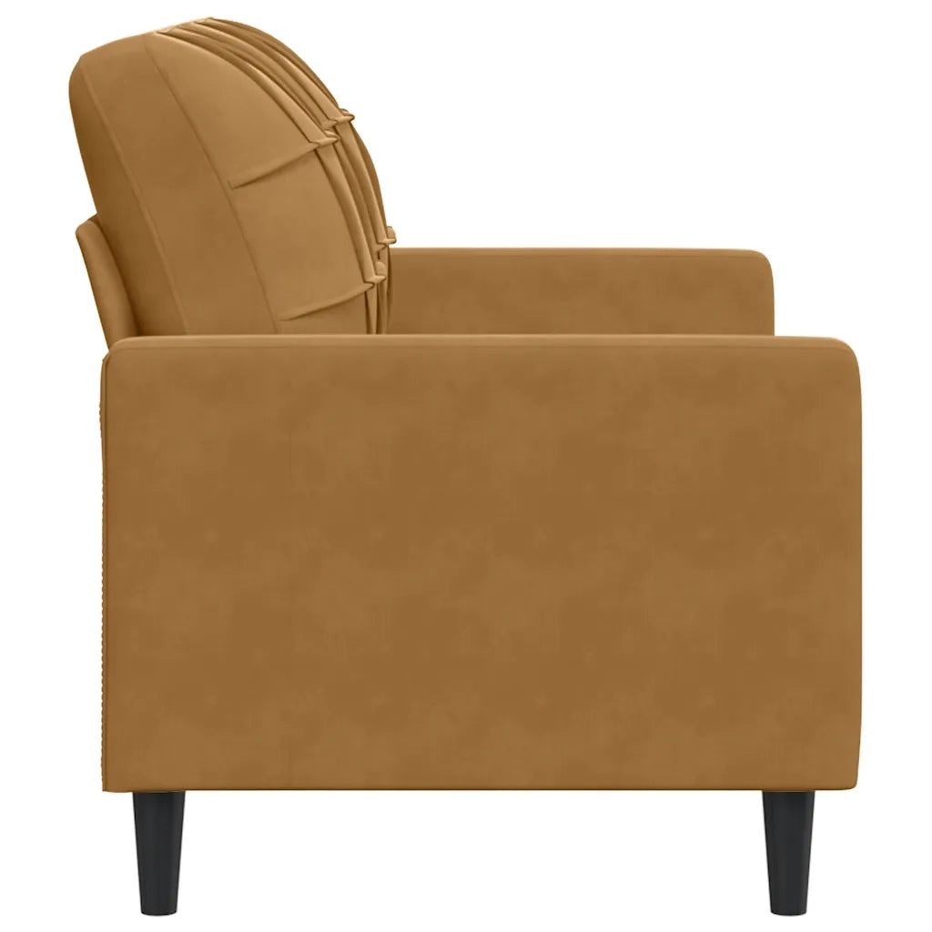 Divano a 2 Posti-Sofa 2 Posti marrone 120 cm in Velluto 381809