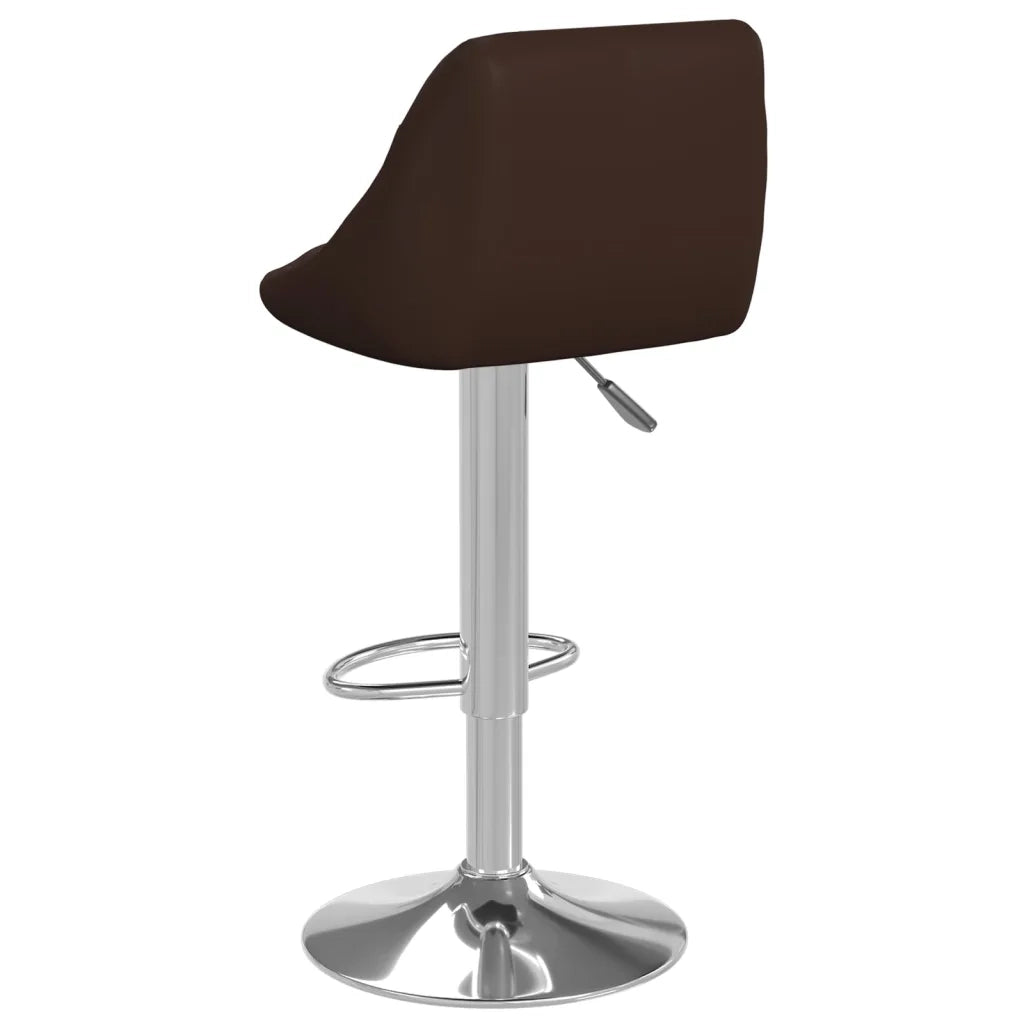 Sgabelli da Bar 2 pz Marroni in Similpelle 335182