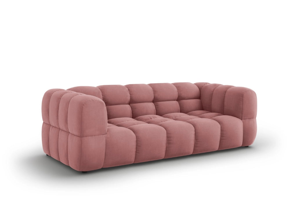 Cosmopolitan Design - Divano "Sky" 3 posti in velluto salmone 