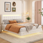 letto basso pu bianco 140 x 200 cm