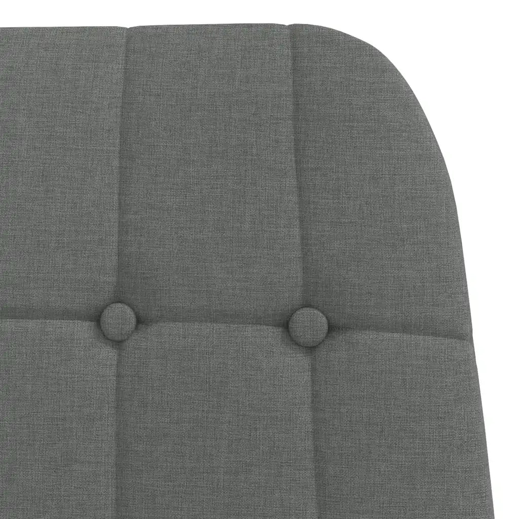 Poltrona | Sedia Relax Grigio Scuro in Tessuto