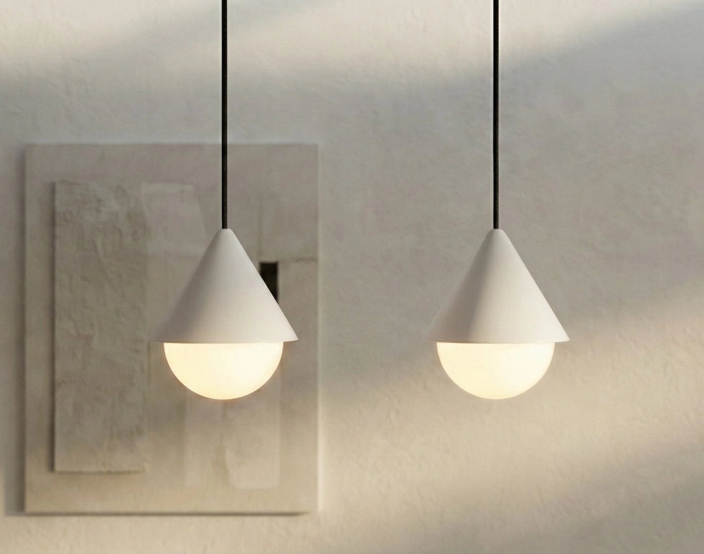 Lampada a sospensione GIRO moderna 6xG9 bianco nero Emibig
