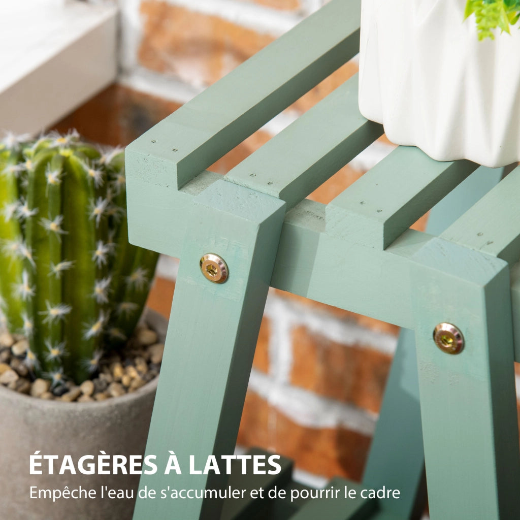 Scaffale per piante 3 livelli ¨C Minimal ¨C 76x26x76 cm verde