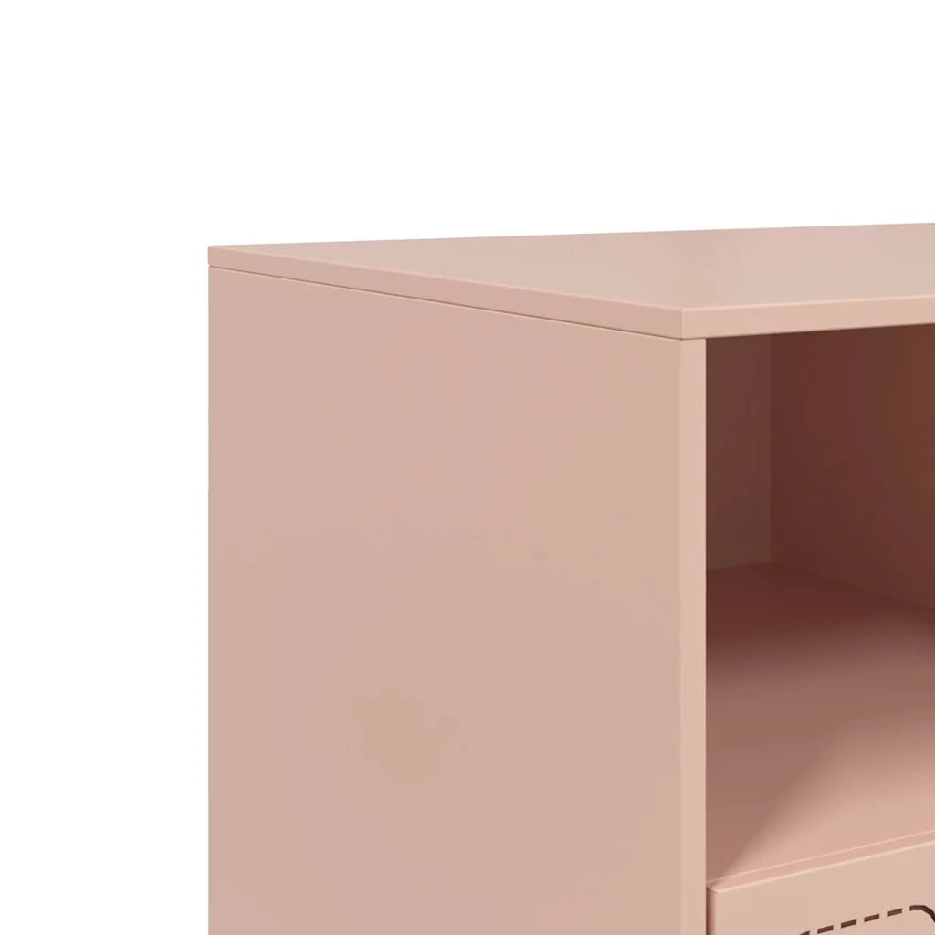 Mobile TV multimediale scaffale TV mobile TV sala da pranzo soggiorno camera da letto rosa 99 x 39 x 44 cm acciaio rosa 02_0028303