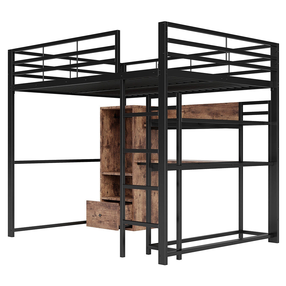 Letto gaming - Xylo - 140x200 cm LED metallo nero