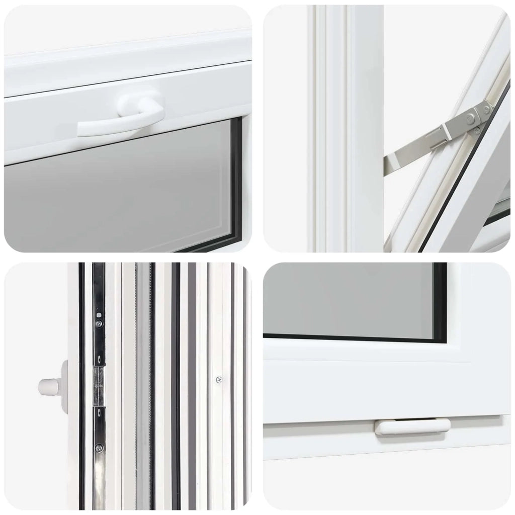 Finestra per Soffitta RISOR 60 x 40 cm PVC e Vetro Bianco 42047263