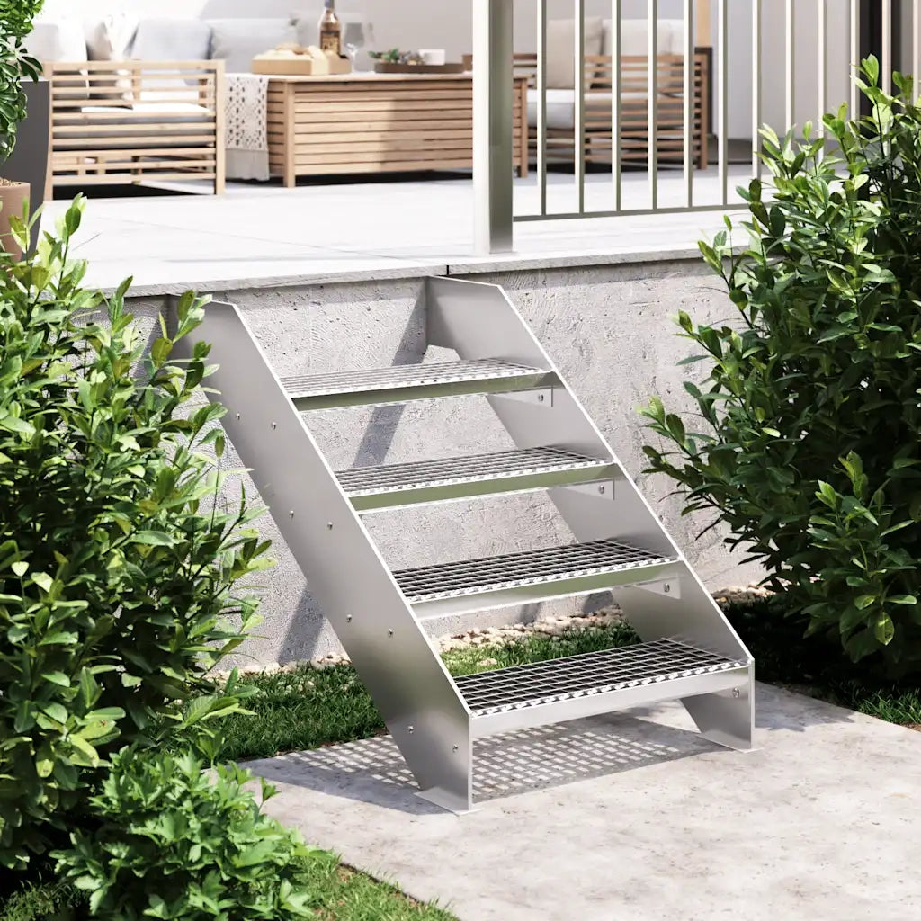 Tappetino per Scale | Gradino in Griglia 60x24x7 cm Acciaio Zincato