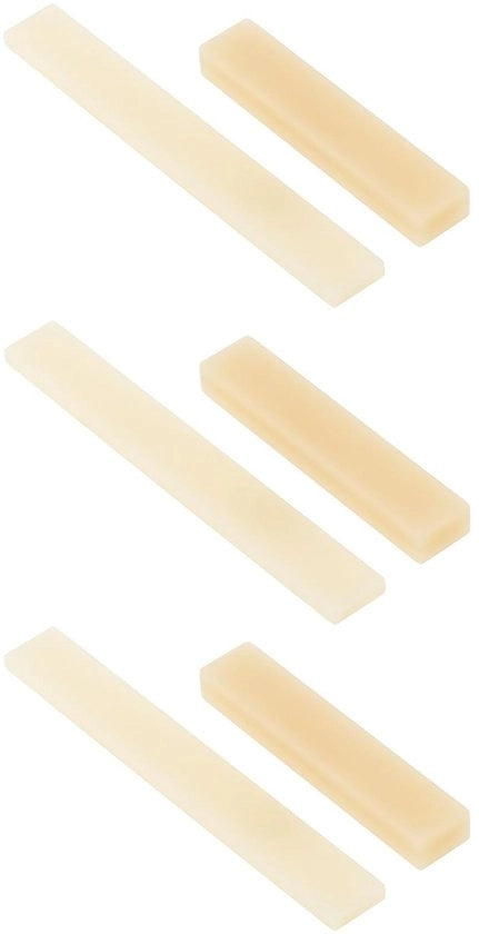 Set di 3 Mozzetti per Chitarra in Osso di Manzo Non Trattato