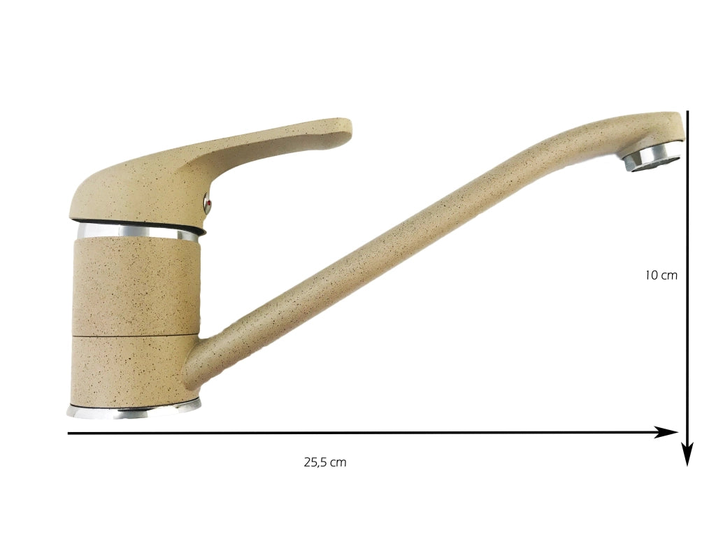 Miscelatore cucina classico granito avena sabbia in ottone pesante