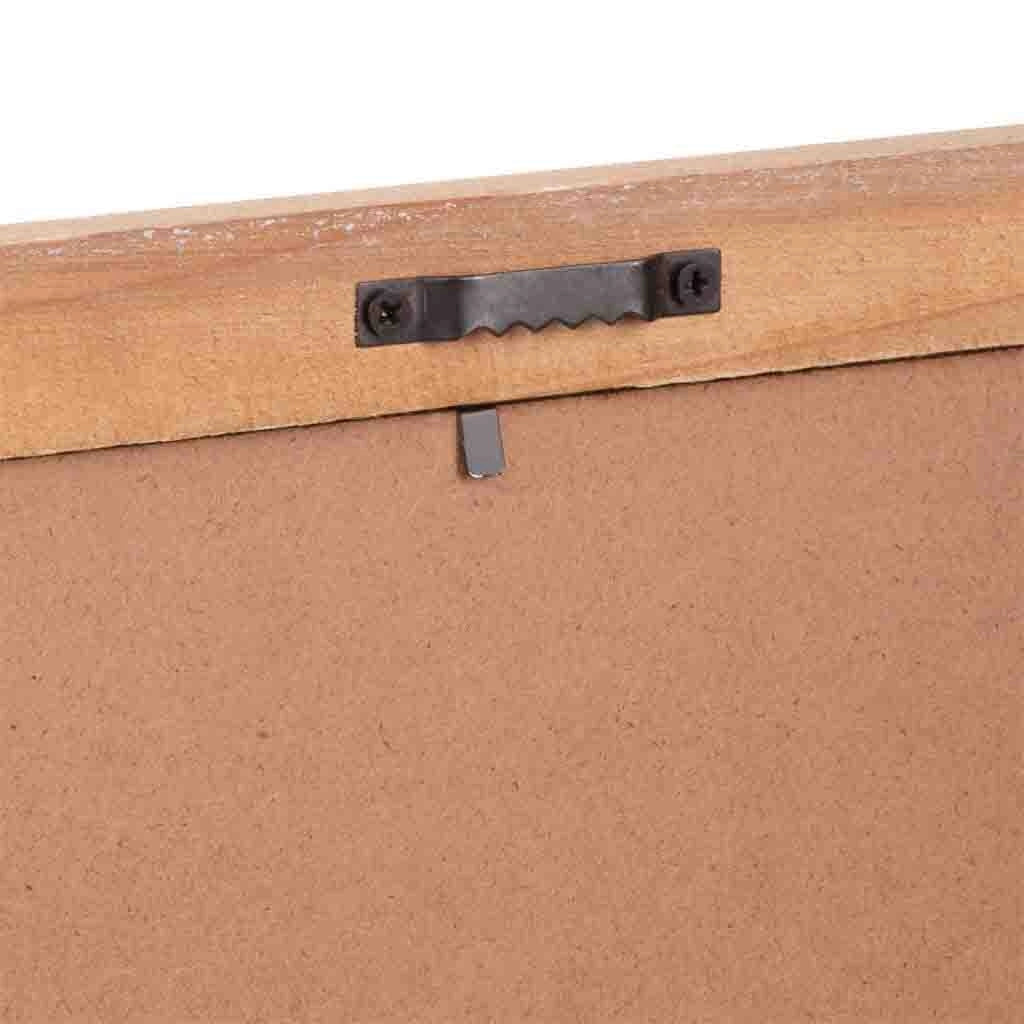 Cornice in legno e tessuto