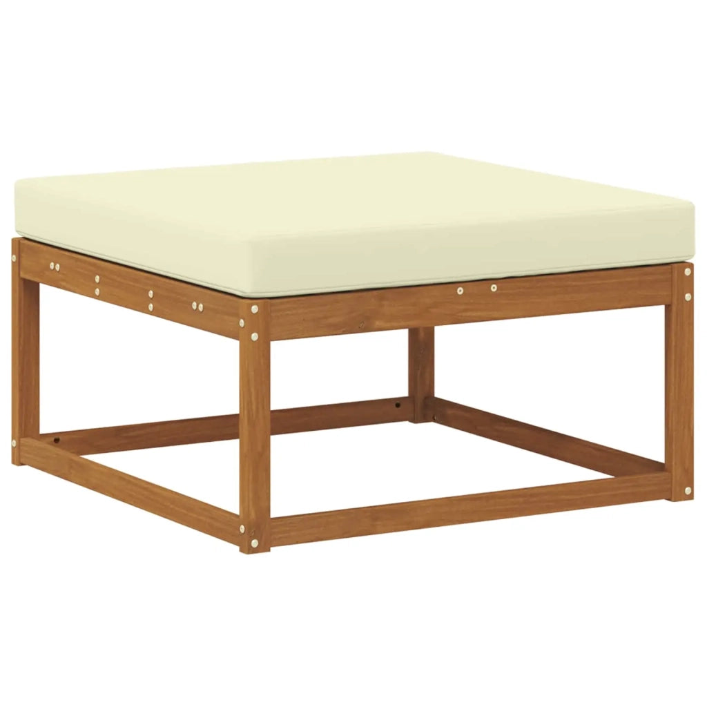 Set di divani da esterno con cuscino 4 pcs Naturale e Crema 3367403