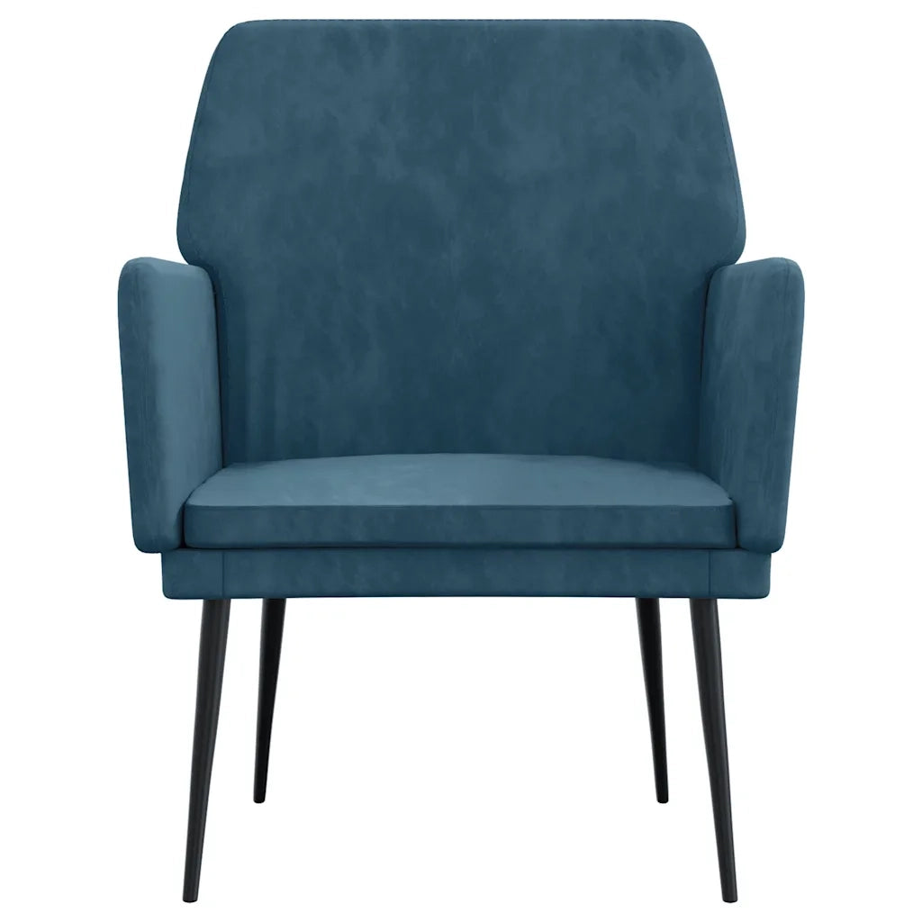 Poltrona Blu 62x79x79 cm Velluto 351381