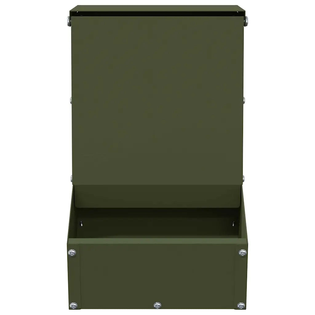 Mangiatore per conigli Verde oliva 17,5 x 26 x 28,5 cm 874601