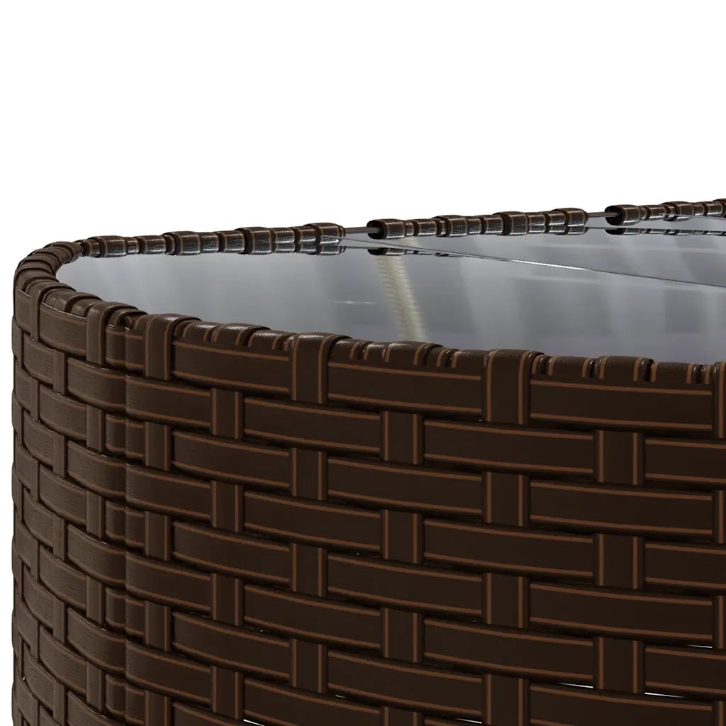 Set Divani da Giardino 7 pz con Cuscini Marrone in Polyrattan 3308438