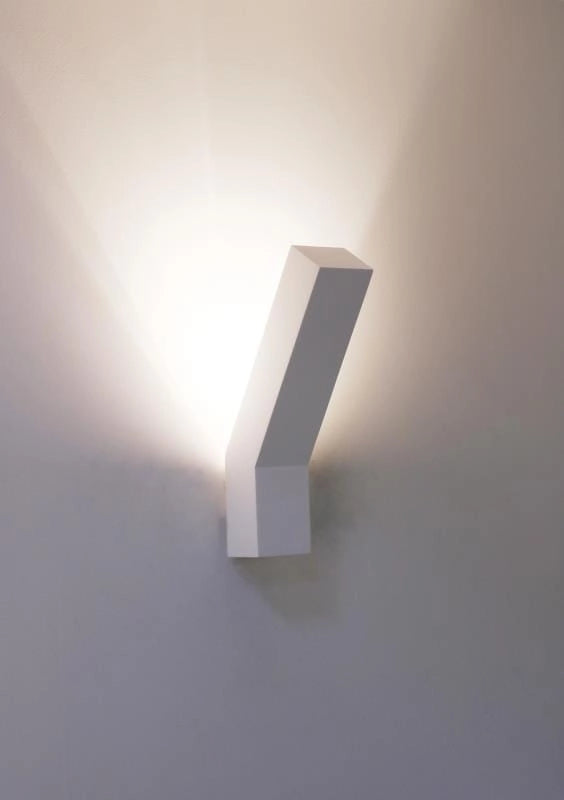 Applique Lampex Jerry 698/1 bianca 1 luce G9 gesso ceramica