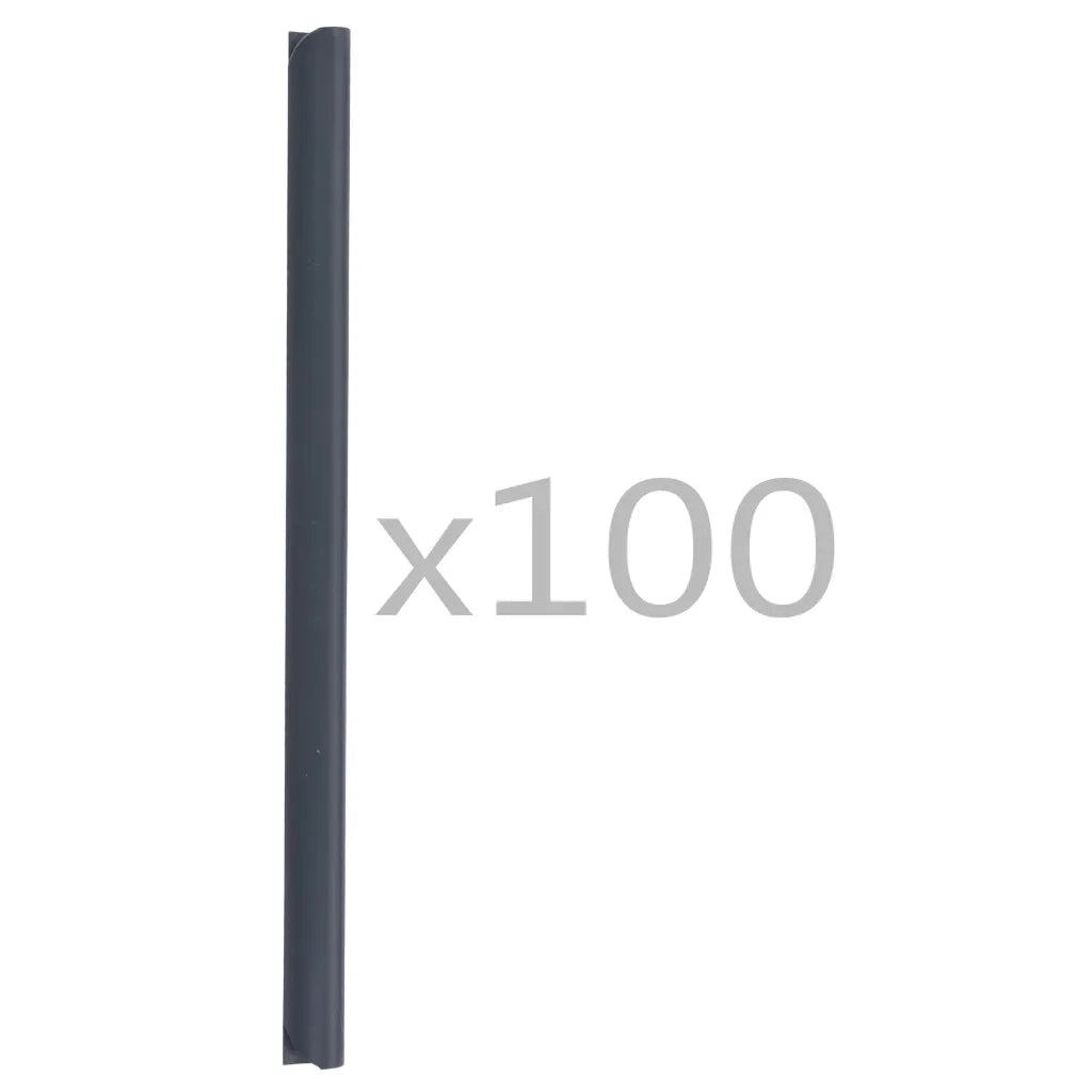 Clip per Strisce Recinzioni 100 pz in PVC Antracite CFW1482920