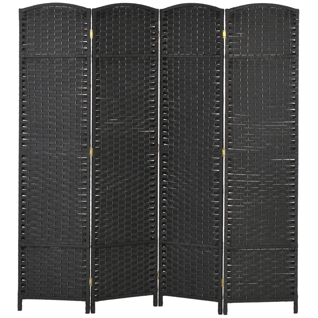 Biombo Separatore 4 Pannelli ¨C Minimal ¨C 160x170 cm Nero