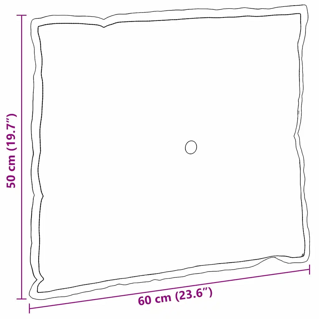 Cuscino per Schiena Grigio scuro 60 x 50 cm Tessuto in Cords 42014694