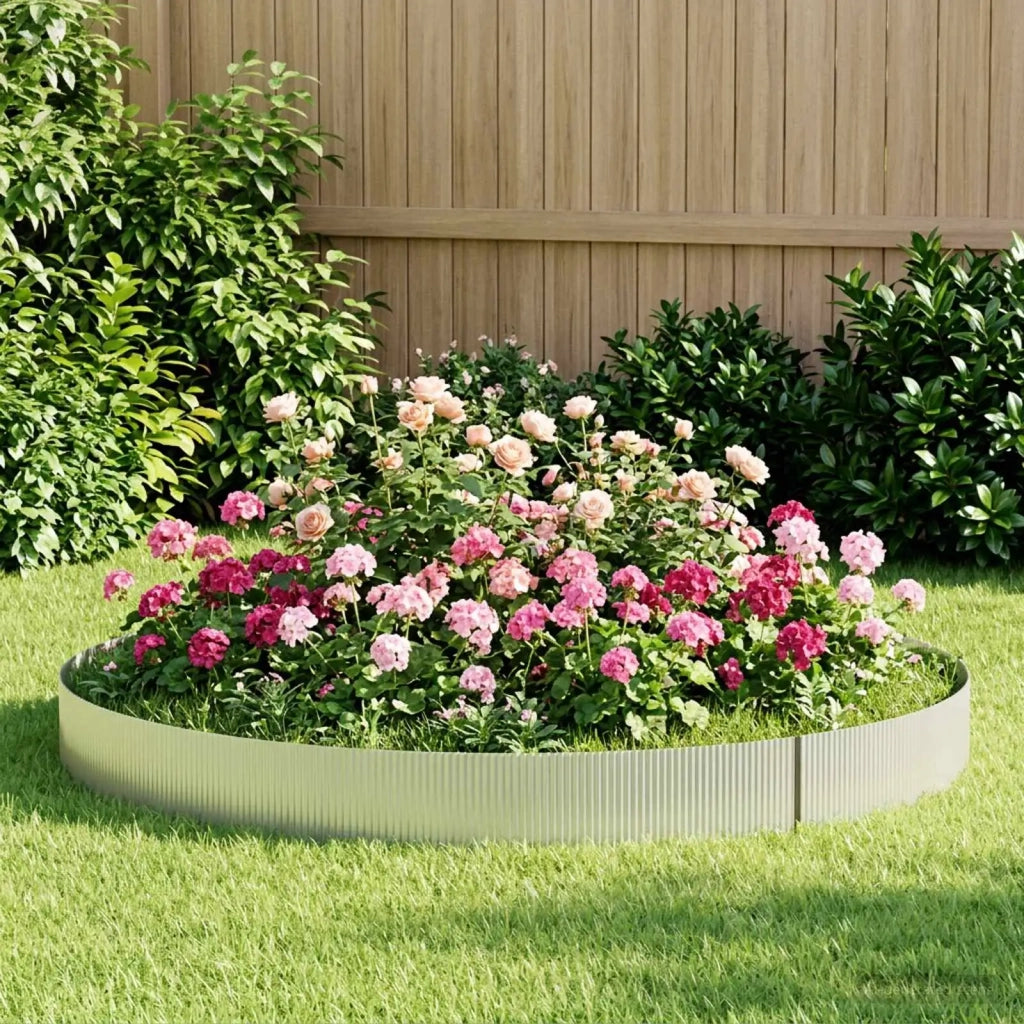 Bordura per Prato 20 m x 30 cm Acciaio zincato Argento 42030327