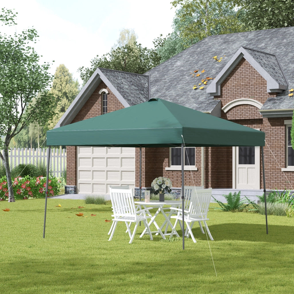 Gazebo pieghevole 3x3m ¨C Minimal ¨C Verde acciaio