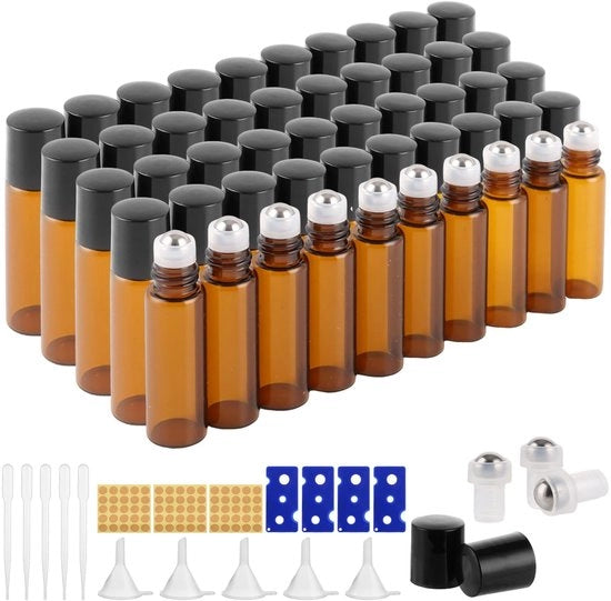 Set di flaconi in vetro da 50 pezzi da 5 ml
