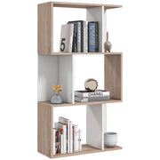Libreria Moderna Legno 3 Ripiani ¨C zephmum ¨C 60x24x111.4cm