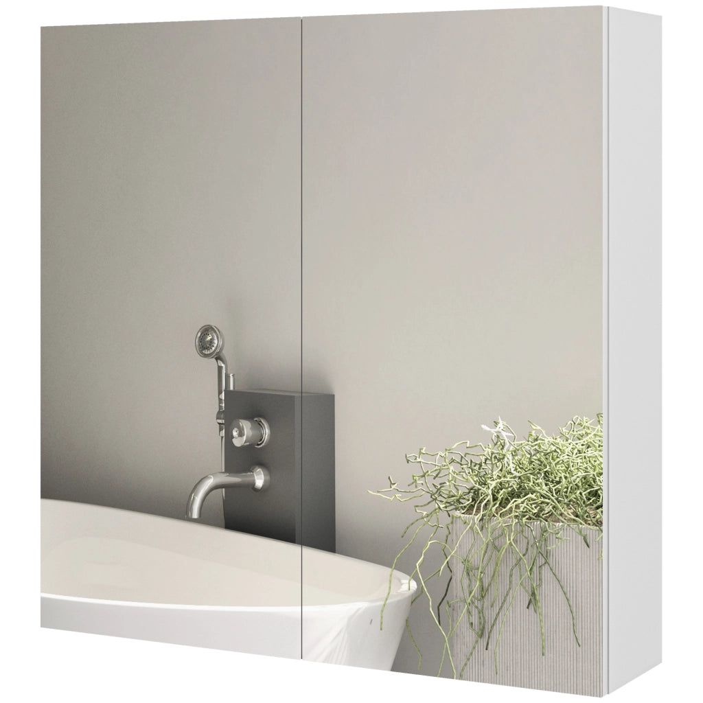 Armadio da bagno con specchio ¨C Minimal ¨C 60x15x60 cm bianco