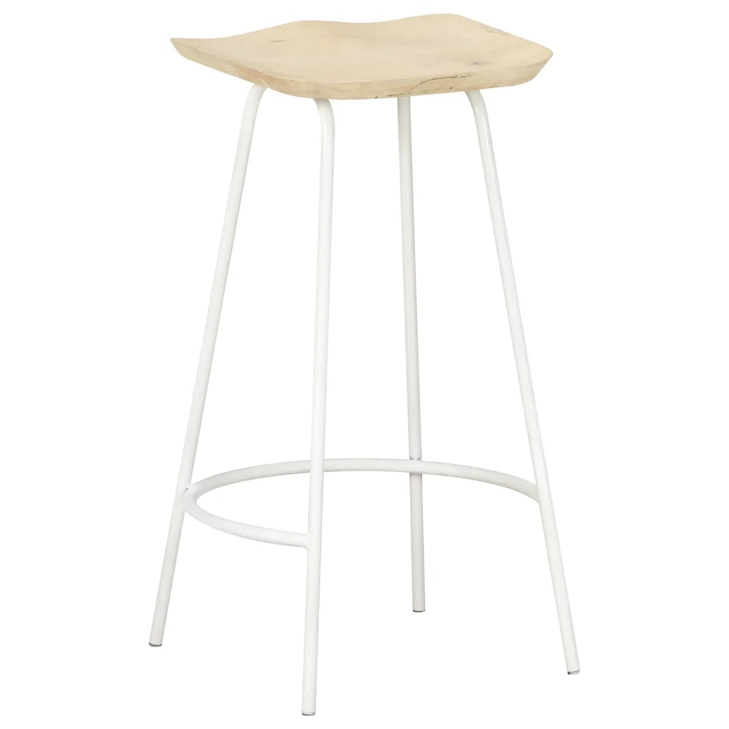 Sgabelli da Bar 2 pz in Legno Massello di Mango 320649