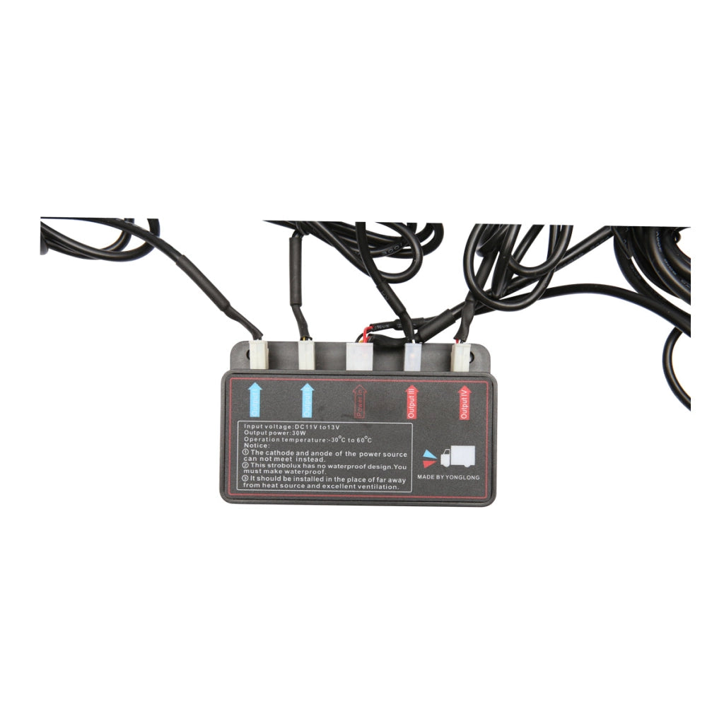 Set di 8 luci stroboscopiche con 2 LED, luce gialla 12V Breckner Germany