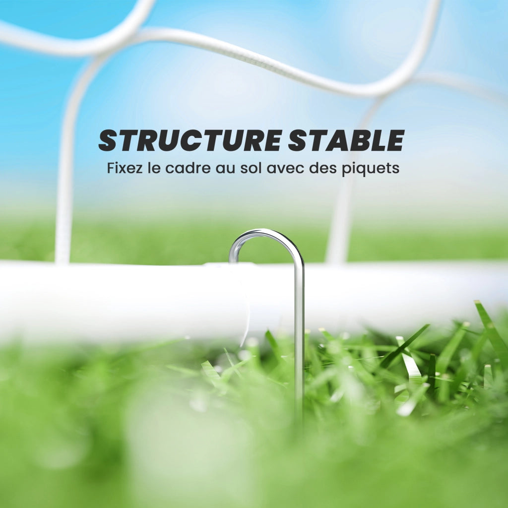 Porta da calcio ¨C Minimal ¨C bianco 186x62x123 cm