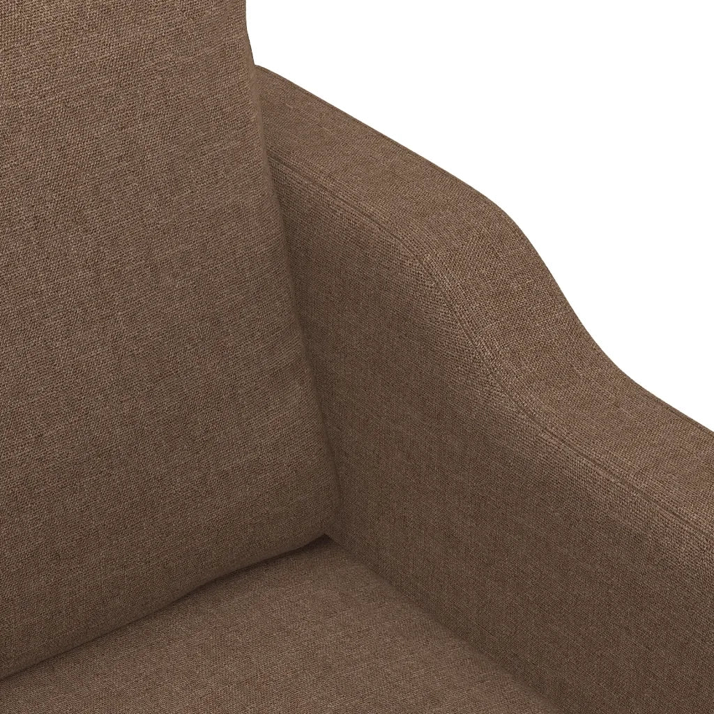 Divano a 2 Posti-Sofa 2 Posti Marrone 140 cm in Tessuto 894165