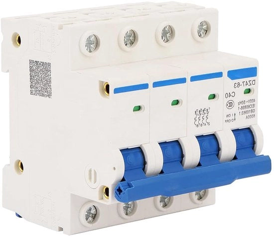 Dispositivo di interruzione del circuito 4P miniaturizzato 40A 400V - Protezione contro fughe - Interruttore di corrente di terra - Interruttore di aria - Applicazioni industriali