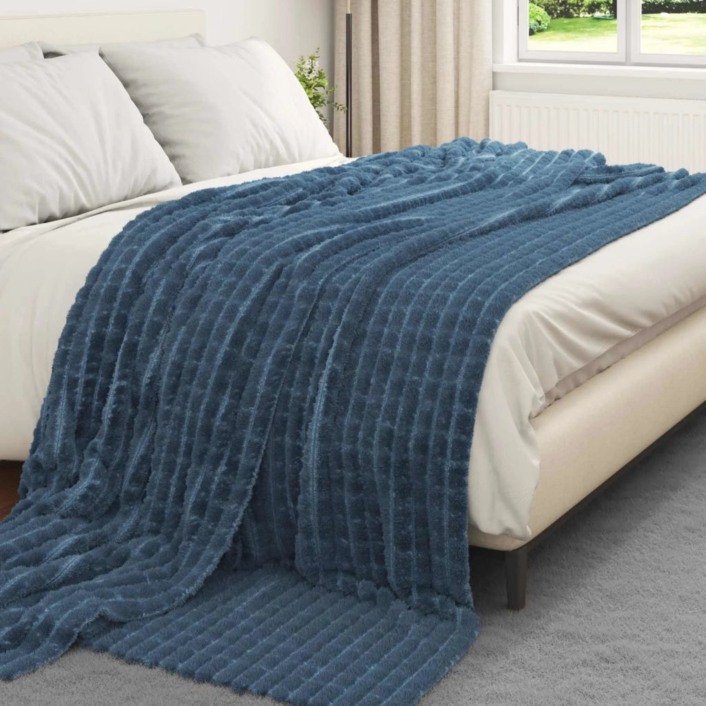 Coperta Blu navy 270 x 240 cm Panno 42016928