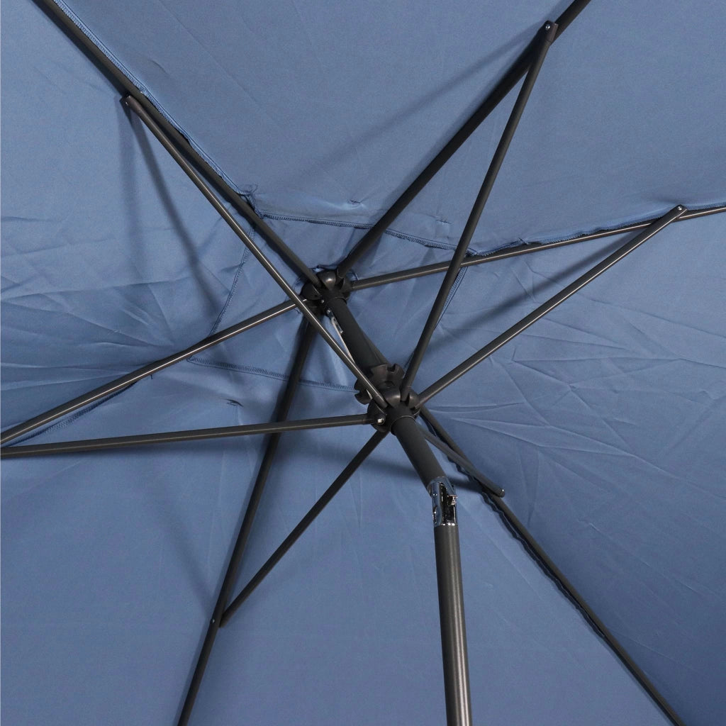 Ombrellone rettangolare, 2x3m, blu grigio