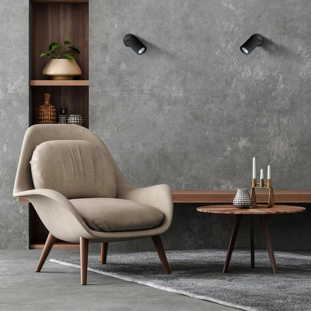 Spot soffitto Snow GU10 nero orientabile Light Prestige