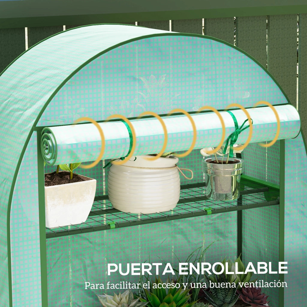 Serra da Giardino con 4 Ripiani ¨C Minimal ¨C 105x45x160 cm Verde
