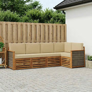 Set divano sezionale con cuscino 4 pcs Naturale 3384349