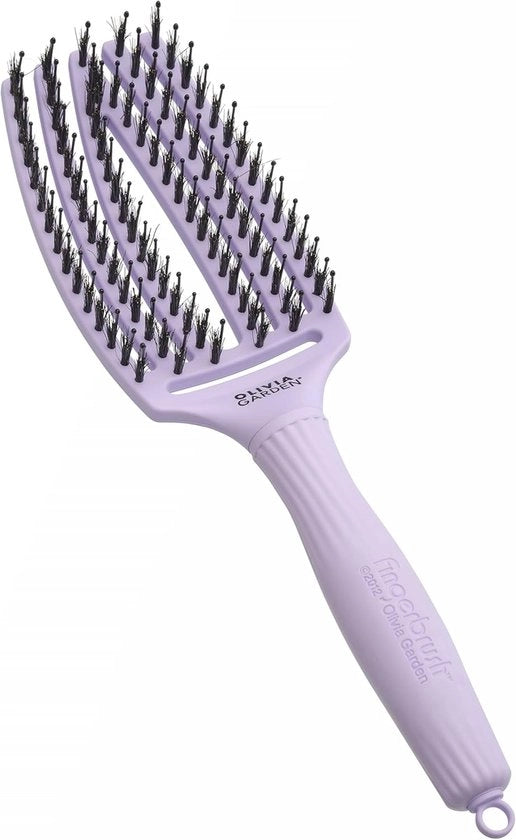 Spazzola per capelli con pelo di maiale e nylon - medio - per capelli sani e lucenti