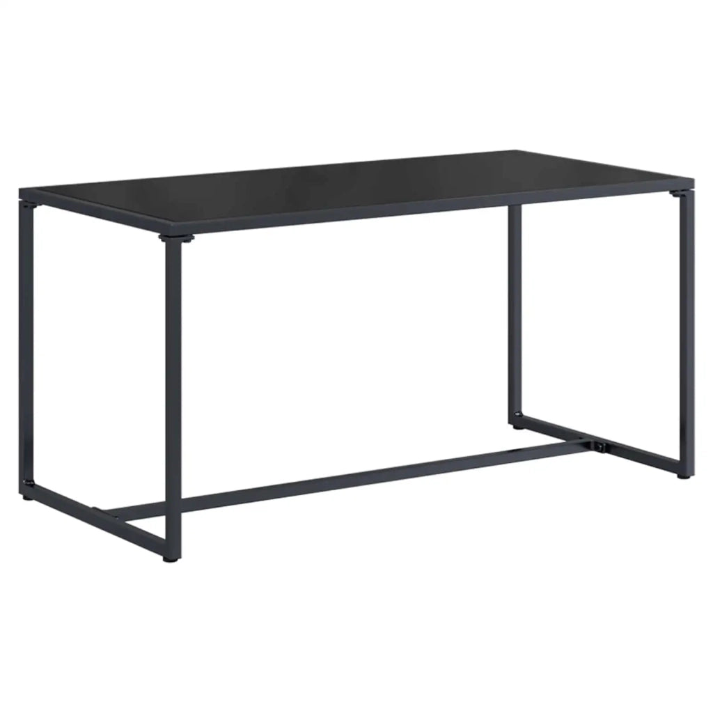 Set Divano da Giardino 4 pz | Set Salotto da Giardino Nero e antracite Acciaio